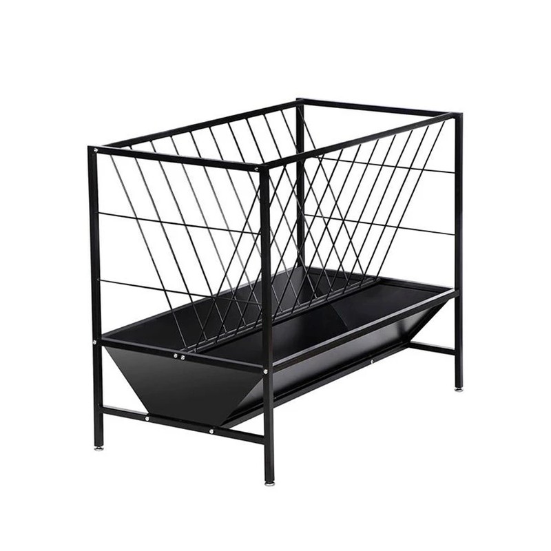 Metal Horse Feeder with 24-Gallon Feed Trough